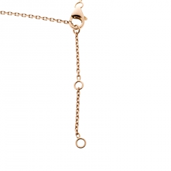 Chaumet Attrape-Moi...si tu M'aimes Diamond Pink Opal 18k Rose Gold Pendant Necklace
