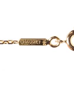 Pre Owned Chaumet 18K Yellow Gold Sapphire Long Chain Necklace