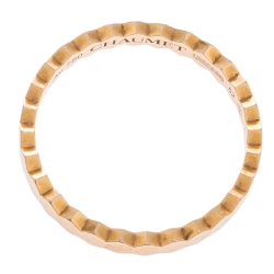 Chaumet Bee My Love Textured 18K Rose Gold Ring Size 52