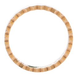 Chaumet Bee My Love Textured 18K Rose Gold Ring Size 52