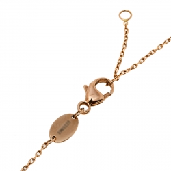 Chaumet Jeux de Liens Diamond Malachite 18K Rose Gold Pendant Necklace