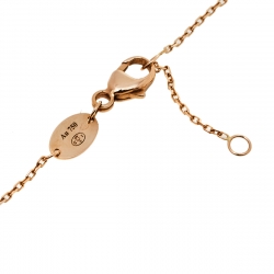 Chaumet Jeux de Liens Diamond Malachite 18K Rose Gold Pendant Necklace