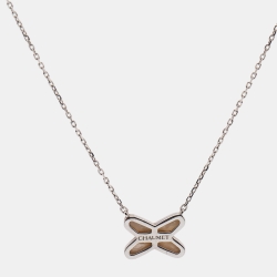 Chaumet Jeux de Liens Mother of Pearl Diamond 18k White Gold Necklace