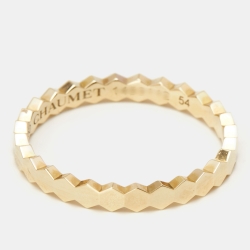 Chaumet Bee My Love 18k Yellow Gold Band Ring Size 54