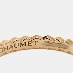 Chaumet Bee My Love 18k Rose Gold Ring Size 56