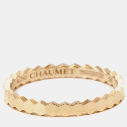 Chaumet Bee My Love 18k Rose Gold Ring Size 56