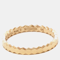 Chaumet Bee My Love 18k Rose Gold Ring Size 56