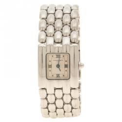 Pre Owned Chaumet White Stainless Steel Khesis Women's Wristwatch 21 mm