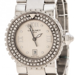 Chaumet Silver Stainless Steel And Diamonds Class One Women's Wristwatch 30 mm