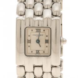 Pre Owned Chaumet White Stainless Steel Khesis Women's Wristwatch 21 mm