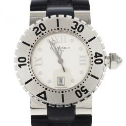 Pre Owned Chaumet Cream Stainless Steel 622B Women's Wristwatch 32MM