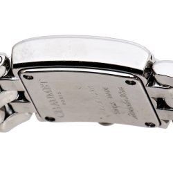 Chaumet Beige Stainless Steel Diamonds Khesis Ref: 33 85 57 Women's Wristwatch 17.50 mm