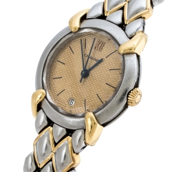 Chaumet Gold 18K Yellow Gold Stainless Steel Women's Wristwatch 25 mm
