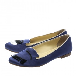 مملوكة مسبقًا حذاء باليرينا فلات شيارا فير�اغني فليرتينغ غليتر ذهبي مقاس 37