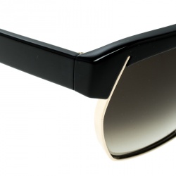 Chloe Black/Black Gradient CE665S Dafne Geometric Metal Mix Sunglasses