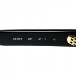 Chloe Black/Black Gradient CE665S Dafne Geometric Metal Mix Sunglasses