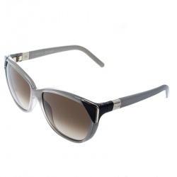 Pre Owned Chloe Grey/Brown Gradient CE600S Cat Eye Sunglasses