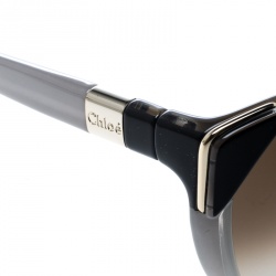 Pre Owned Chloe Grey/Brown Gradient CE600S Cat Eye Sunglasses