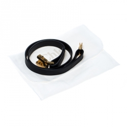 Chloe Black Leather Skinny Snap Buckle Belt S