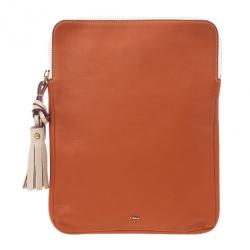 Chloe Orange Leather Eva iPad Cover