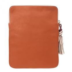 Chloe Orange Leather Eva iPad Cover