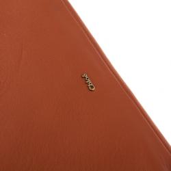 Chloe Orange Leather Eva iPad Cover