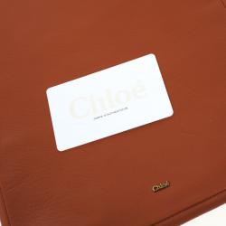 Chloe Orange Leather Eva iPad Cover