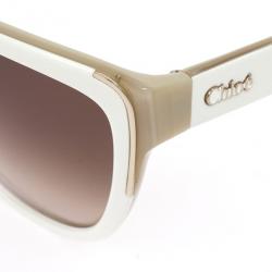 Pre Owned Chloe White Woman Sunglasses CE602S-275