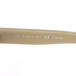 Pre Owned Chloe White Woman Sunglasses CE602S-275