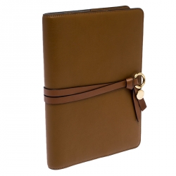 Chloe Brown Leather Notebook Organizer