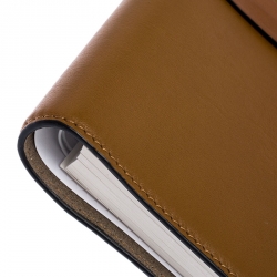 Chloe Brown Leather Notebook Organizer