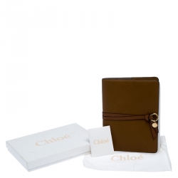 Chloe Brown Leather Notebook Organizer