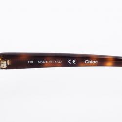 Pre Owned Chloe Gold Havana CE108S Square Women's Sunglasses