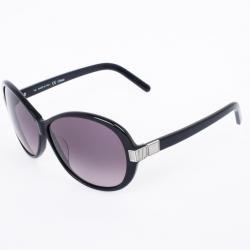 Pre Owned Chloe Black 605S Round Women's Sunglasses
