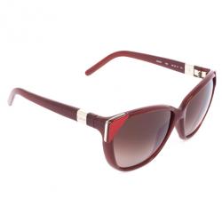 Pre Owned Chloe Bordeaux 600S Cat Eye Women's Sunglasses