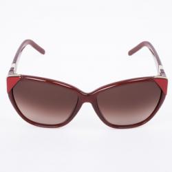 Pre Owned Chloe Bordeaux 600S Cat Eye Women's Sunglasses