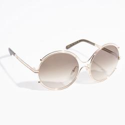 Chloe Gold Round Sunglasses