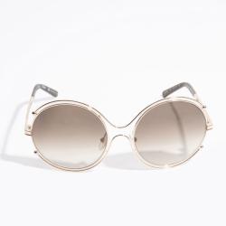 Chloe Gold Round Sunglasses