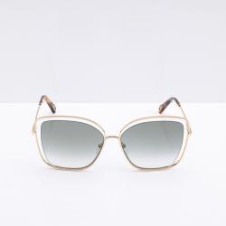 Chloe Gold Square Gradient Women's Sunglasses