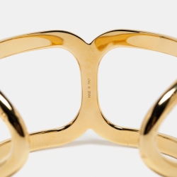 Chloe Gold Tone Open Cuff Bracelet