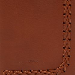 Chloe Brown Leather Passport Holder