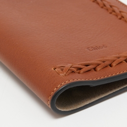 Chloe Brown Leather Passport Holder