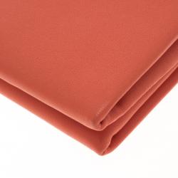 Pre Owned Chloe Orange Leather Long Fold Over Flap Wallet