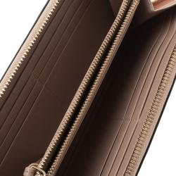 Chloe Stone Blue Leather Baylee Zip Around Wallet