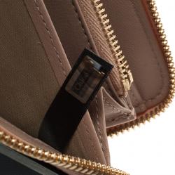 Chloe Stone Blue Leather Baylee Zip Around Wallet