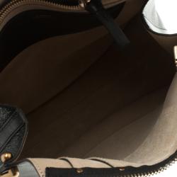 Chloe Black Leather Small Hayley Hobo