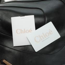 Chloe Black Leather Small Hayley Hobo