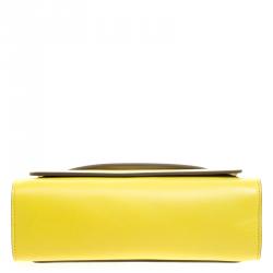 Pre Owned Chloe Yellow Leather Small Elle Clutch