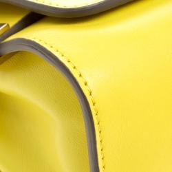 Pre Owned Chloe Yellow Leather Small Elle Clutch
