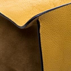 Pre Owned حقيبة يد كلوي فاي جلد صفراء